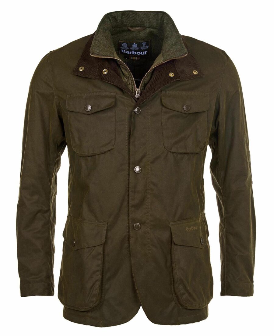 BARBOUR OGSTON WAXED COTTON JACKET