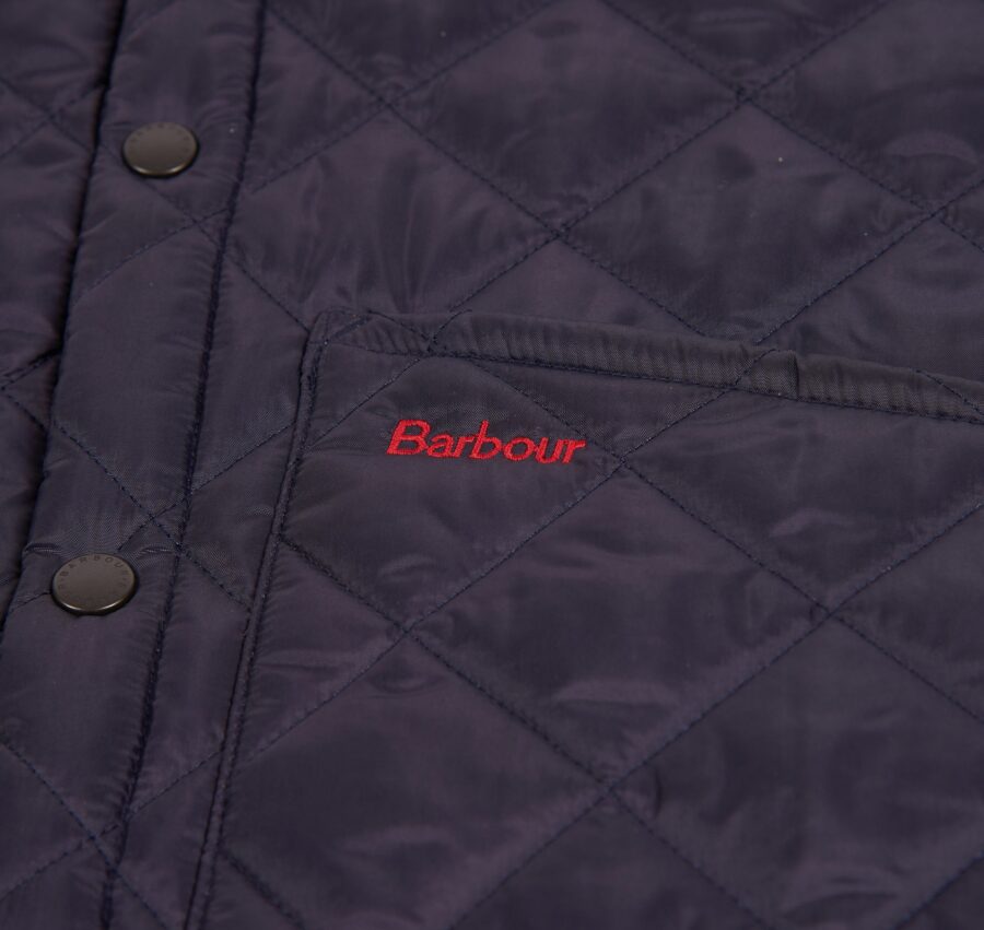 BARBOUR BOYS LIDDESDALE QUILTED JACKET NAVY