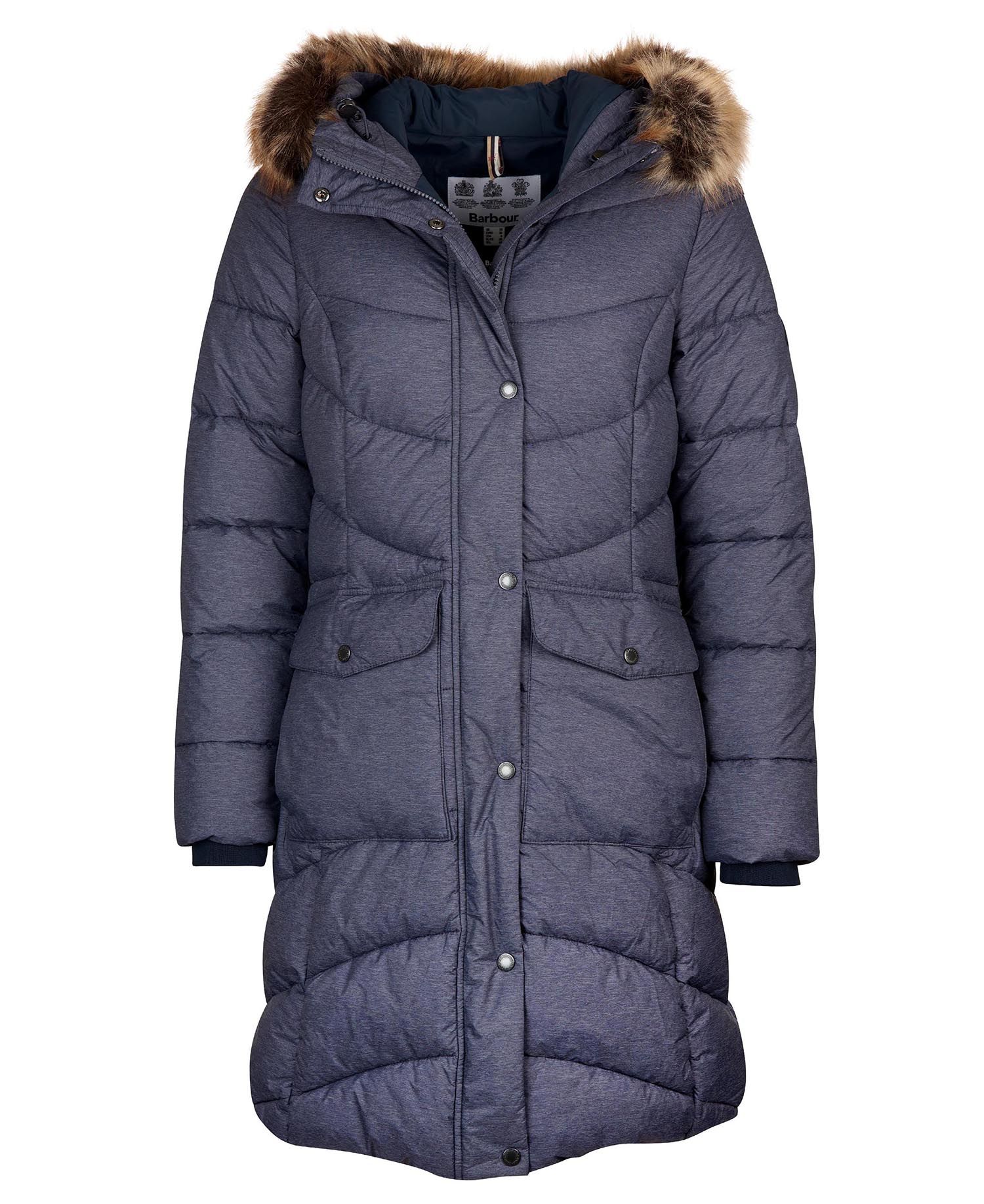 Beresford Quilted Jacket: Navy - Aston Bourne