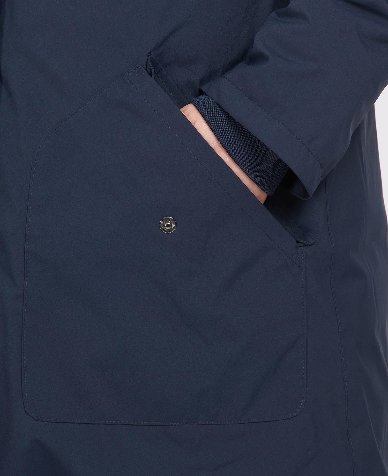 BARBOUR LOWGOS WATERPROOF BREATHABLE JACKET NAVY - Aston Bourne