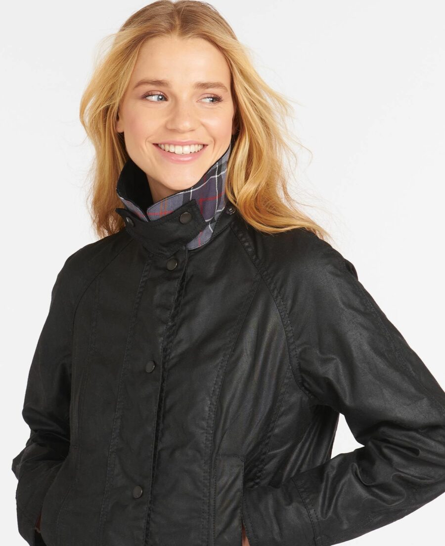 BARBOUR BEADNELL WAX JACKET BLACK