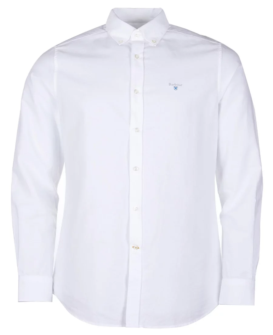 BARBOUR OXFORD 3 TAILORED SHIRT - WHITE