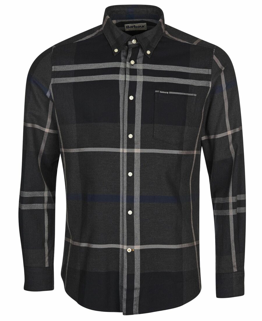 BARBOUR DUNOON TAILORED SHIRT - GRAPHITE