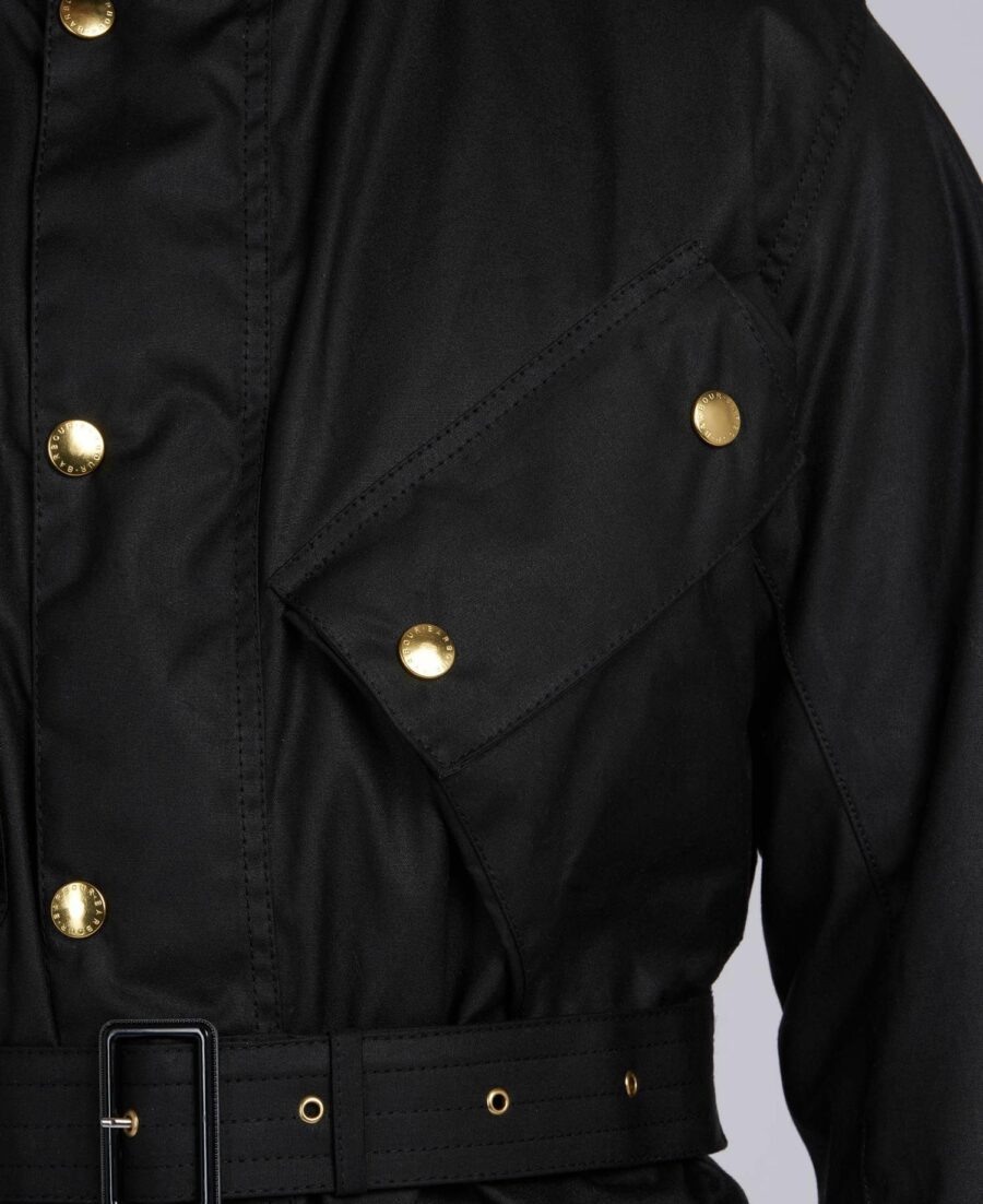 B.INTL Original Waxed Jacket Black