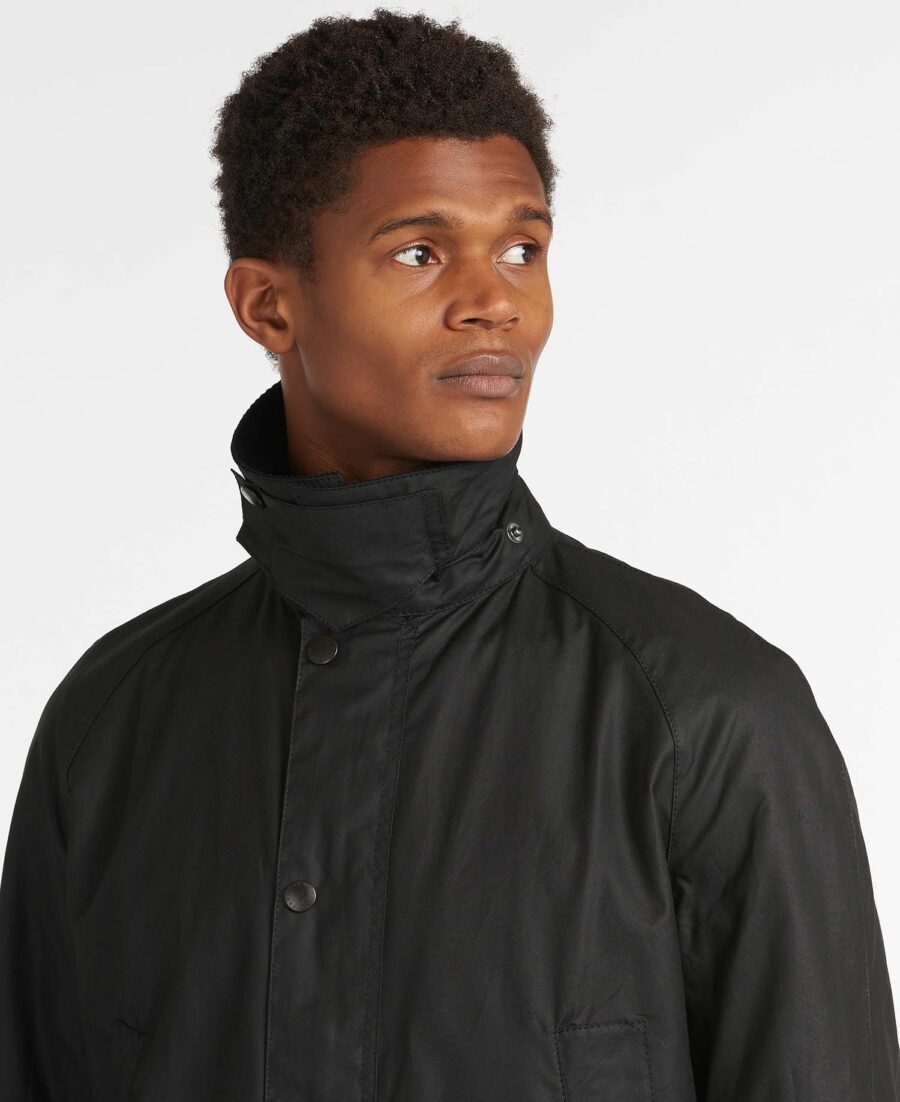 BARBOUR ASHBY WAX JACKET BLACK