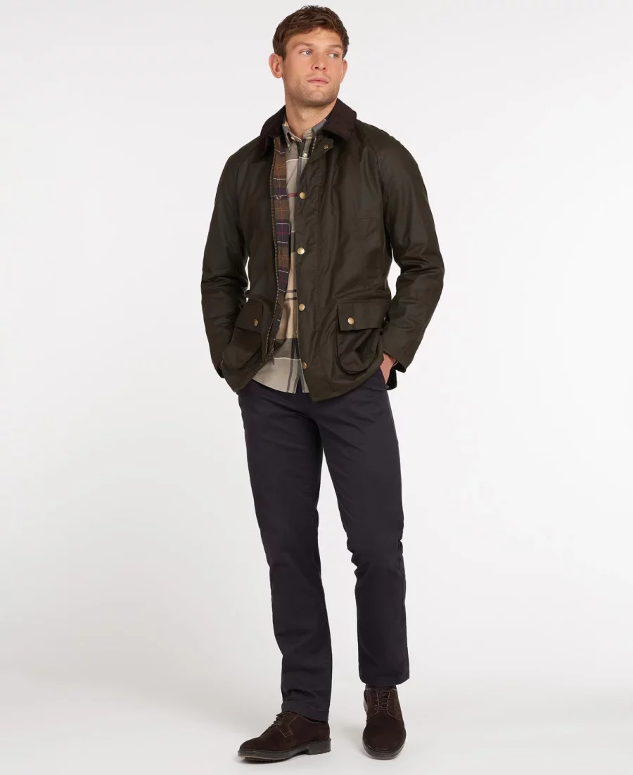 BARBOUR ASHBY WAX JACKET OLIVE