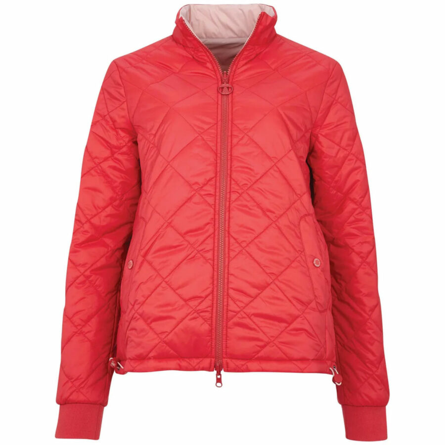 BARBOUR SOUTHPORT QUILT RED