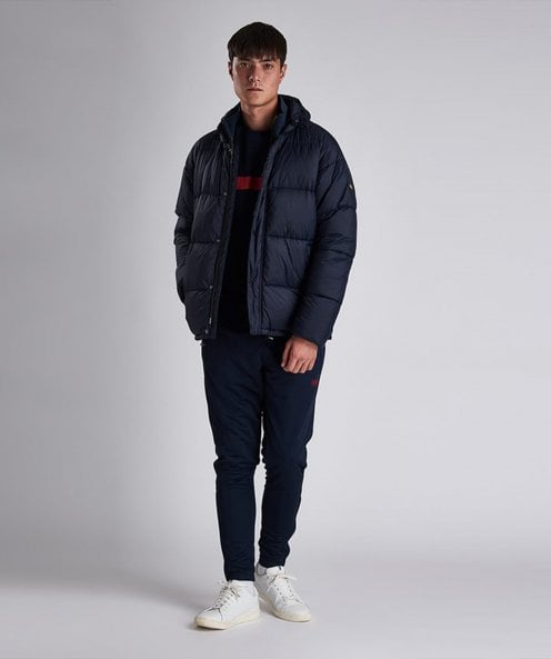 BARBOUR INTERNATIONAL BUSA DOWN QUILTED JACKET NAVY