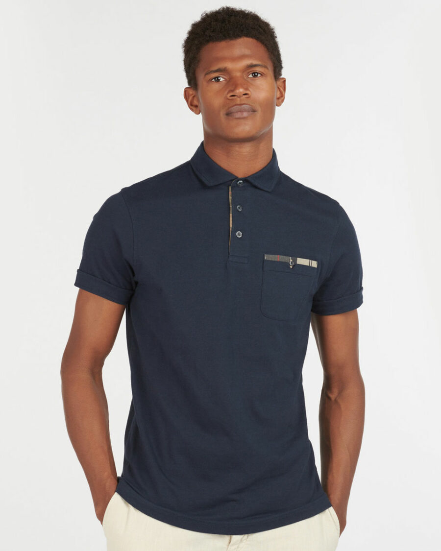 BARBOUR CORPATCH POLO NAVY