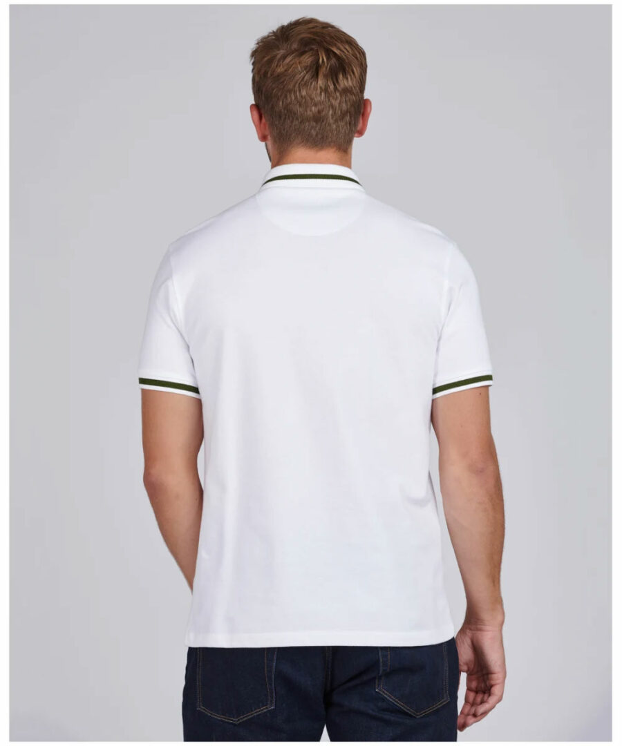BARBOUR INTERNATIONAL GRID TIPPED POLO