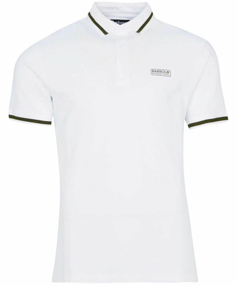 BARBOUR INTERNATIONAL GRID TIPPED POLO