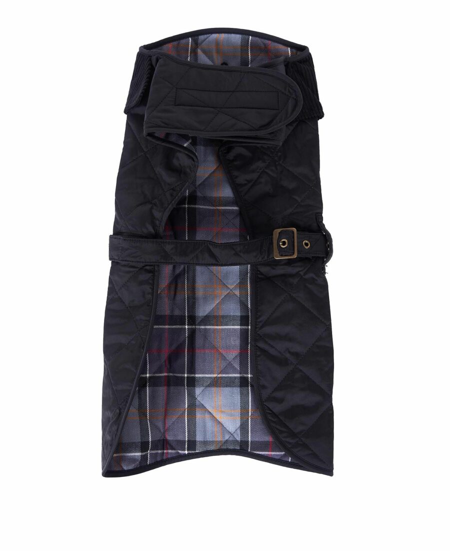 BARBOUR QUILTED DOG COAT BLACK