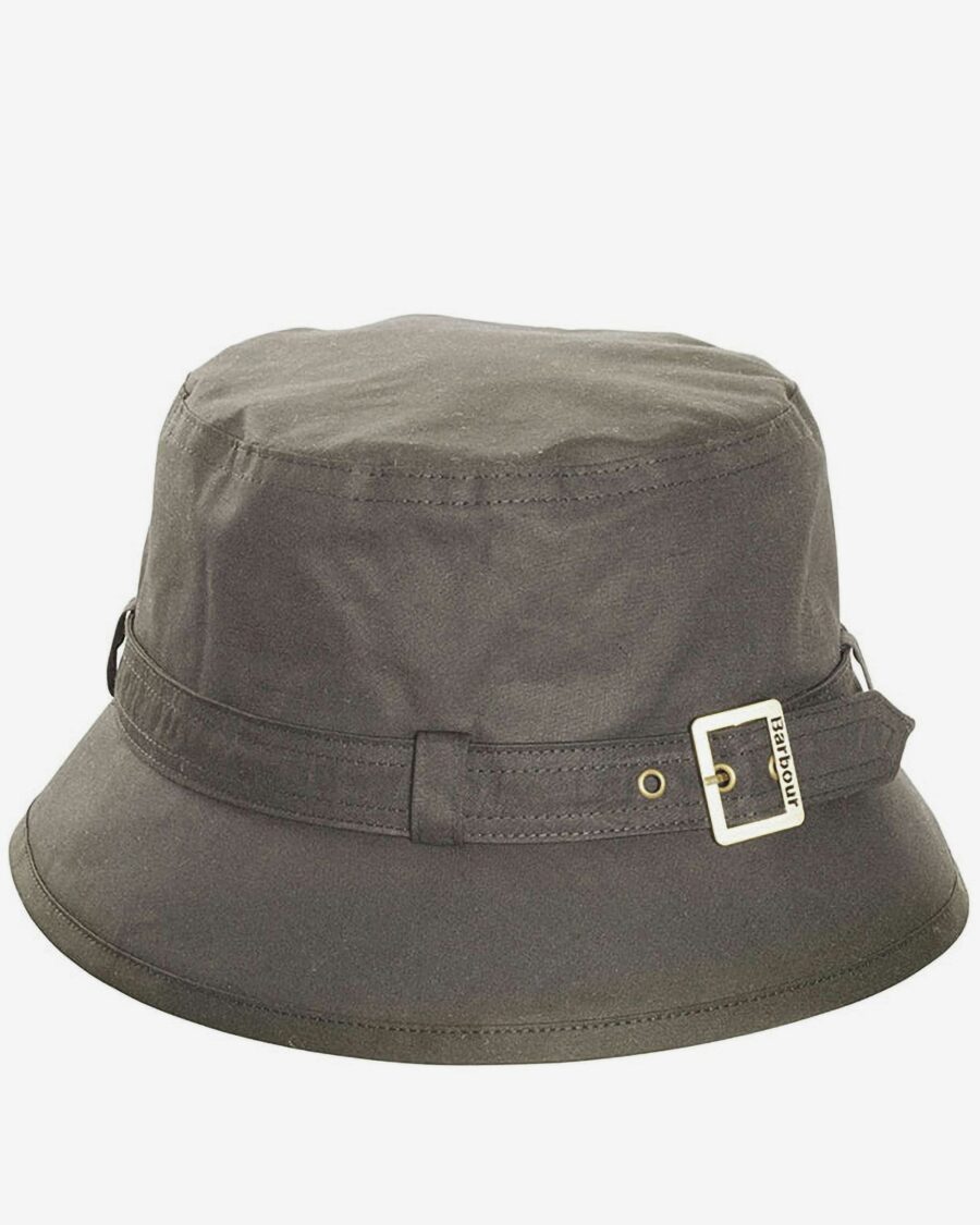 BARBOUR KELSO WAX BELTED HAT OLIVE