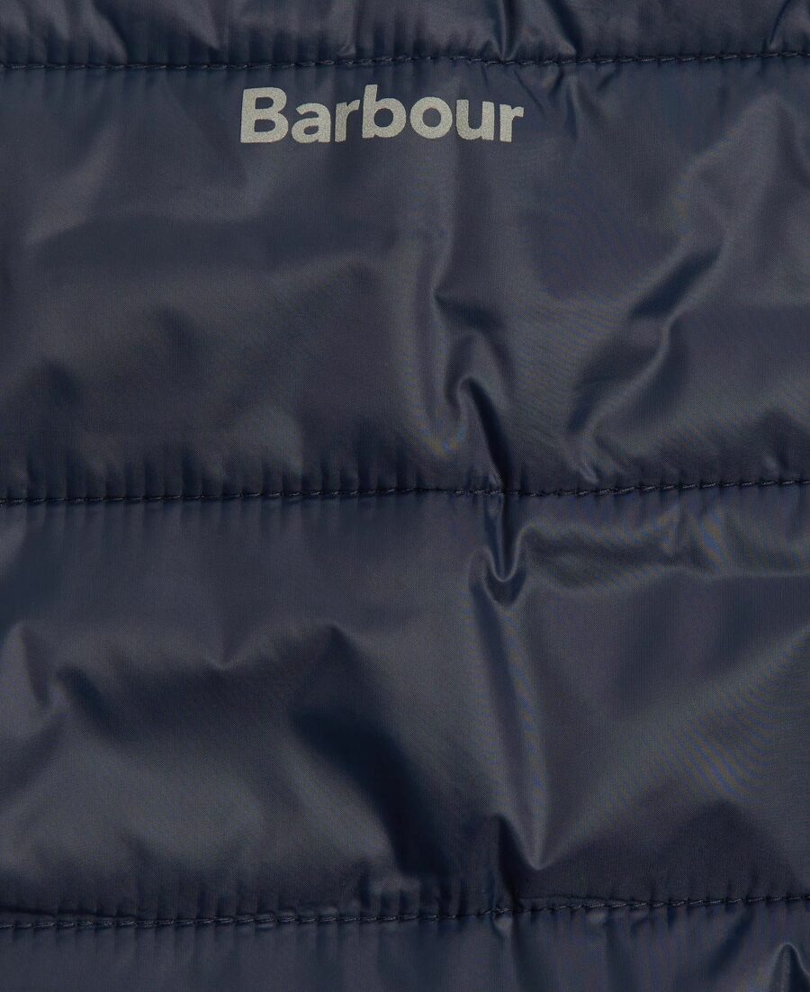 Barbour Baffle Quilt Dog Coat-Navy