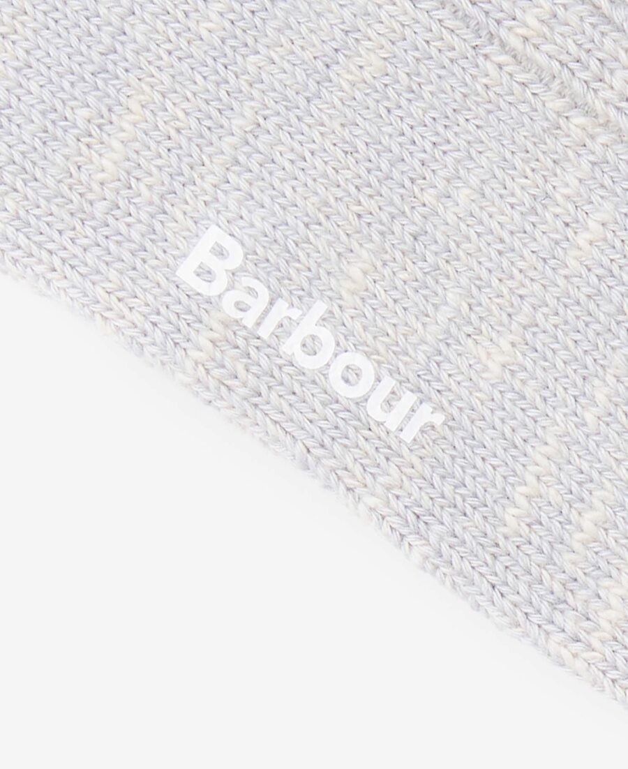 Barbour Colour Twist Socks-Grey