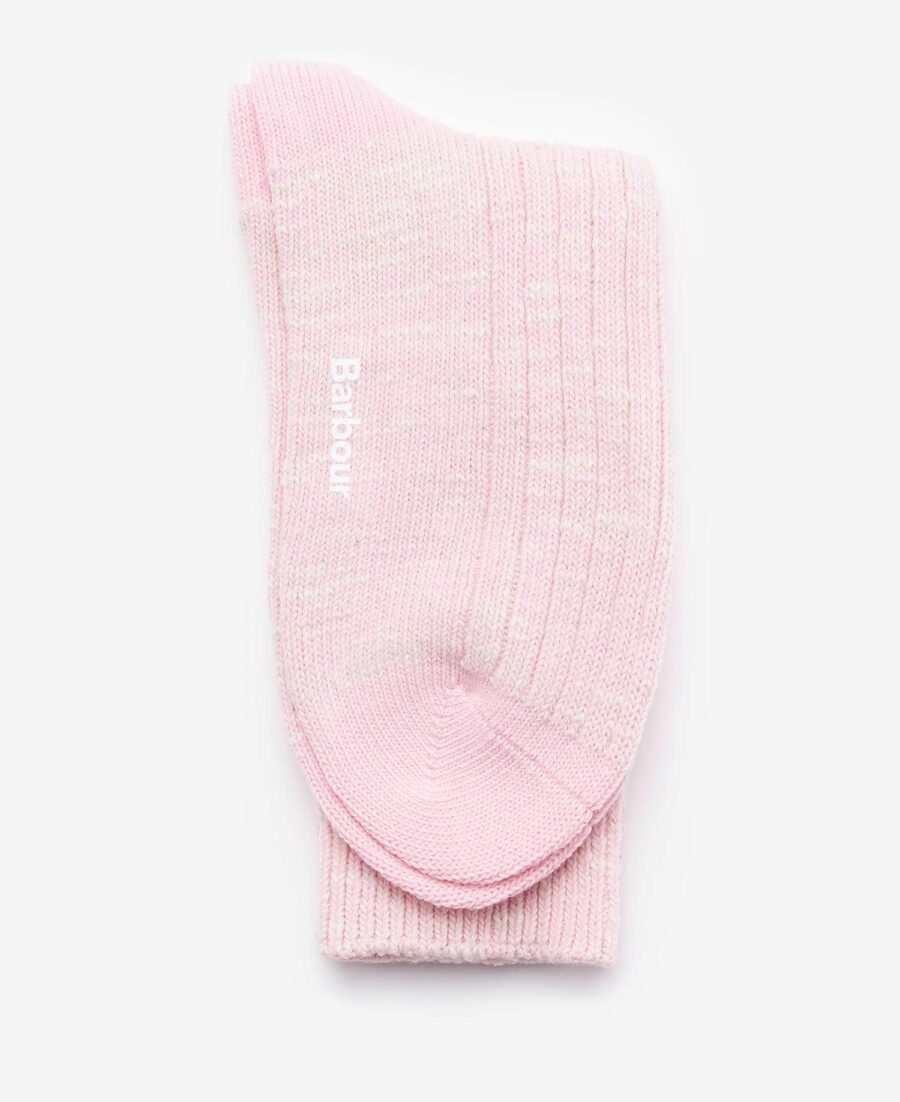 Barbour Colour Twist Socks-Pink