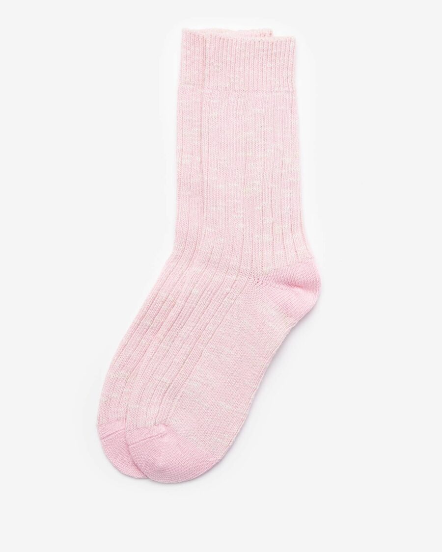 Barbour Colour Twist Socks-Pink