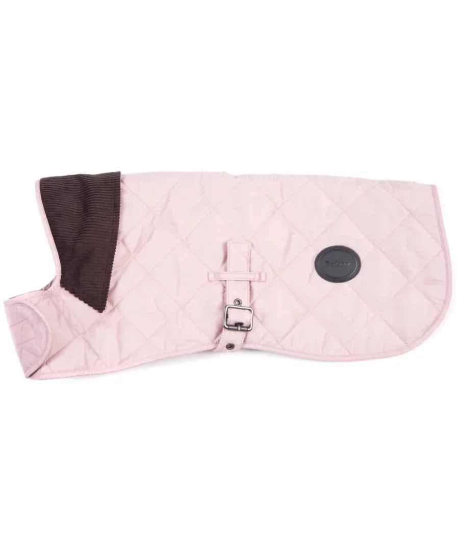 Barbour Quilted Dog Coat: Pink