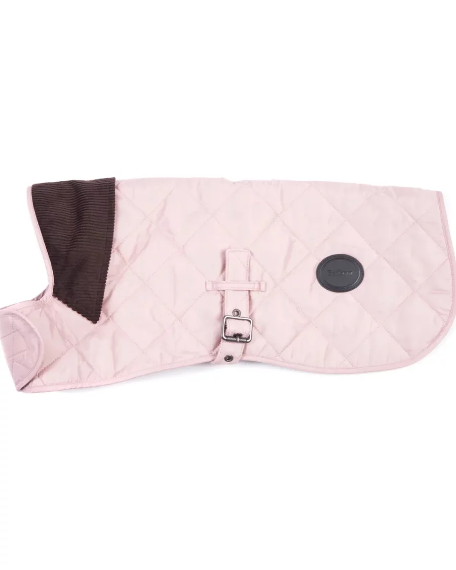 Barbour Quilted Dog Coat: Pink