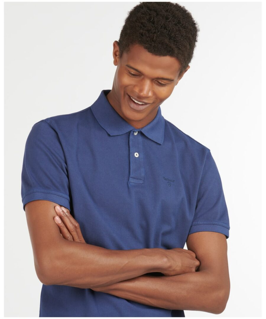 Barbour Washed Sports Polo-Navy