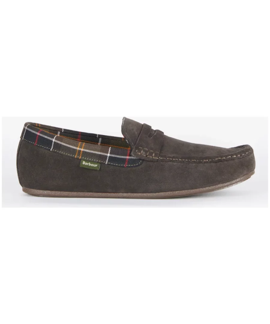 BARBOUR PORTERFIELD SLIPPERS-Brown