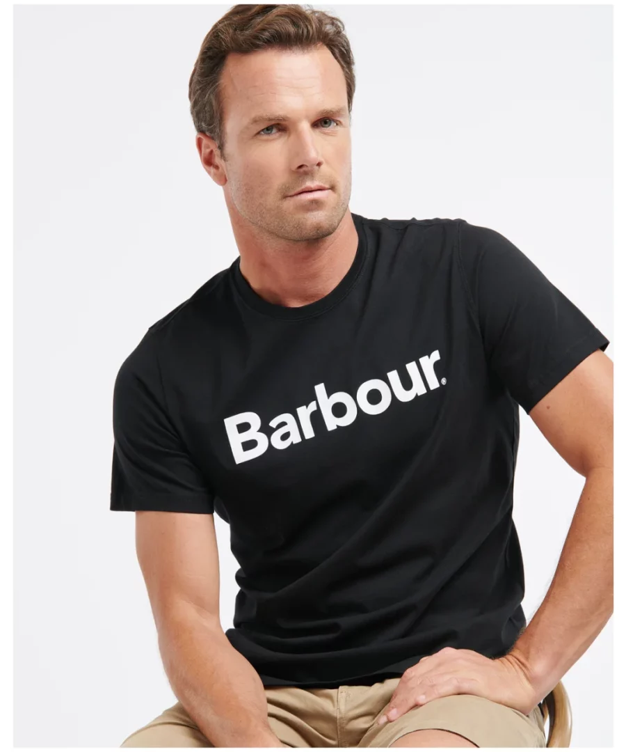 Barbour Logo Tee- Black