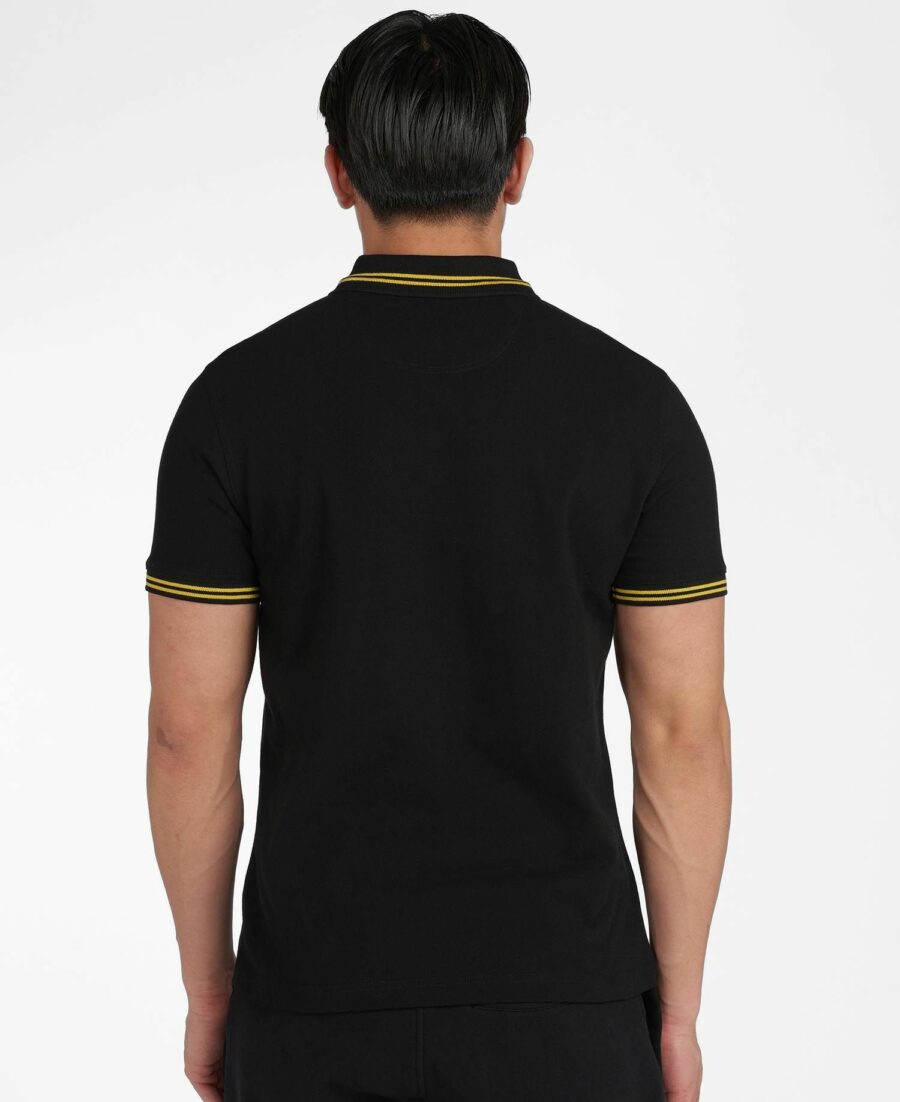 Barbour International Essential Tipped Polo- Black
