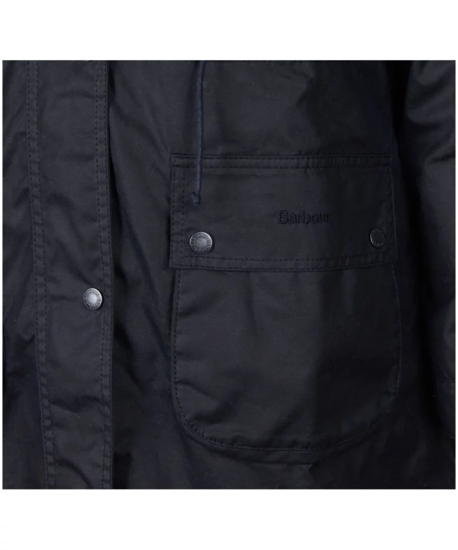 BARBOUR MULL WAXED COTTON JACKET- NAVY