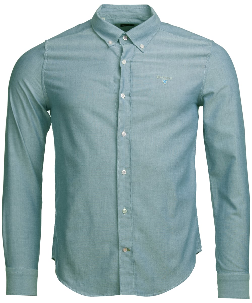 Barbour Oxford 3 Tailored Shirt-Green - Aston Bourne