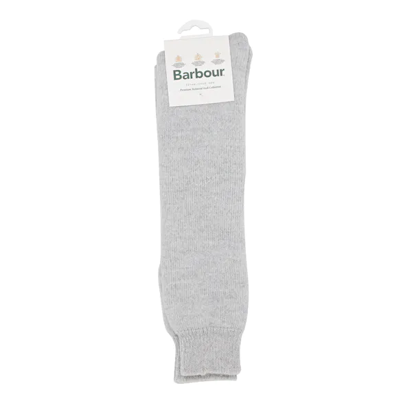 Barbour Ladies Wellington Knee Socks : Lt Grey