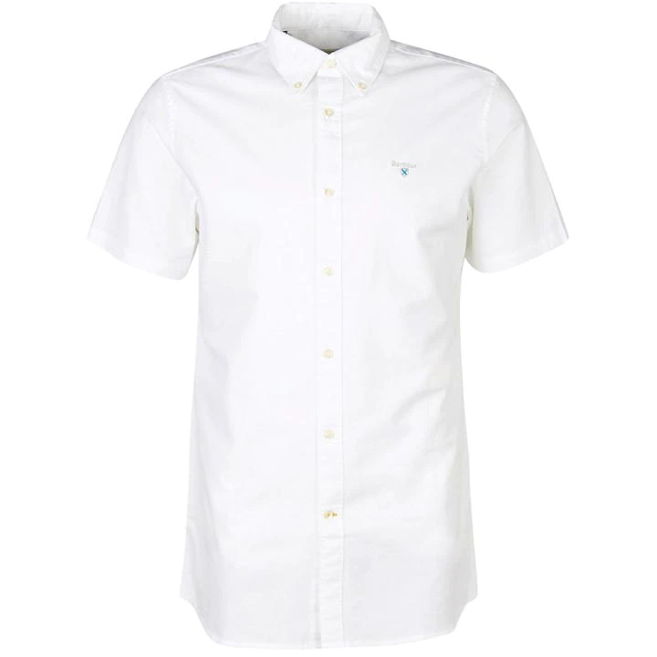 Barbour Oxford 3 Short Sleeved Tailored Shirt: White