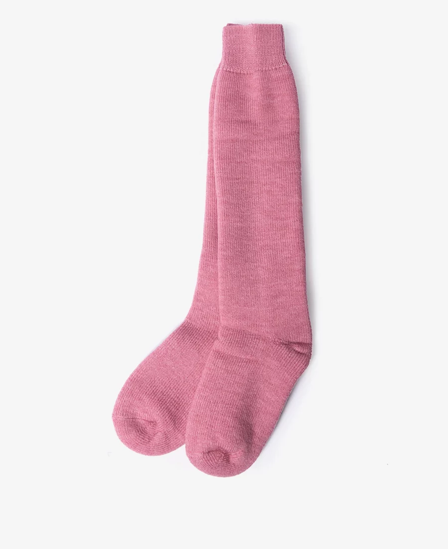 Barbour Ladies Wellington Knee Socks-Pink