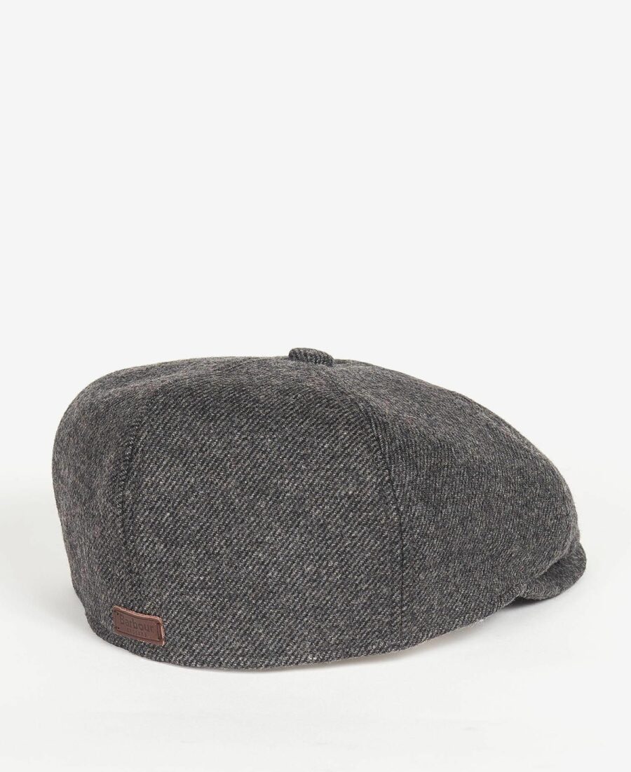 Barbour Claymore Bakerboy Hat-Charcoal / Grey