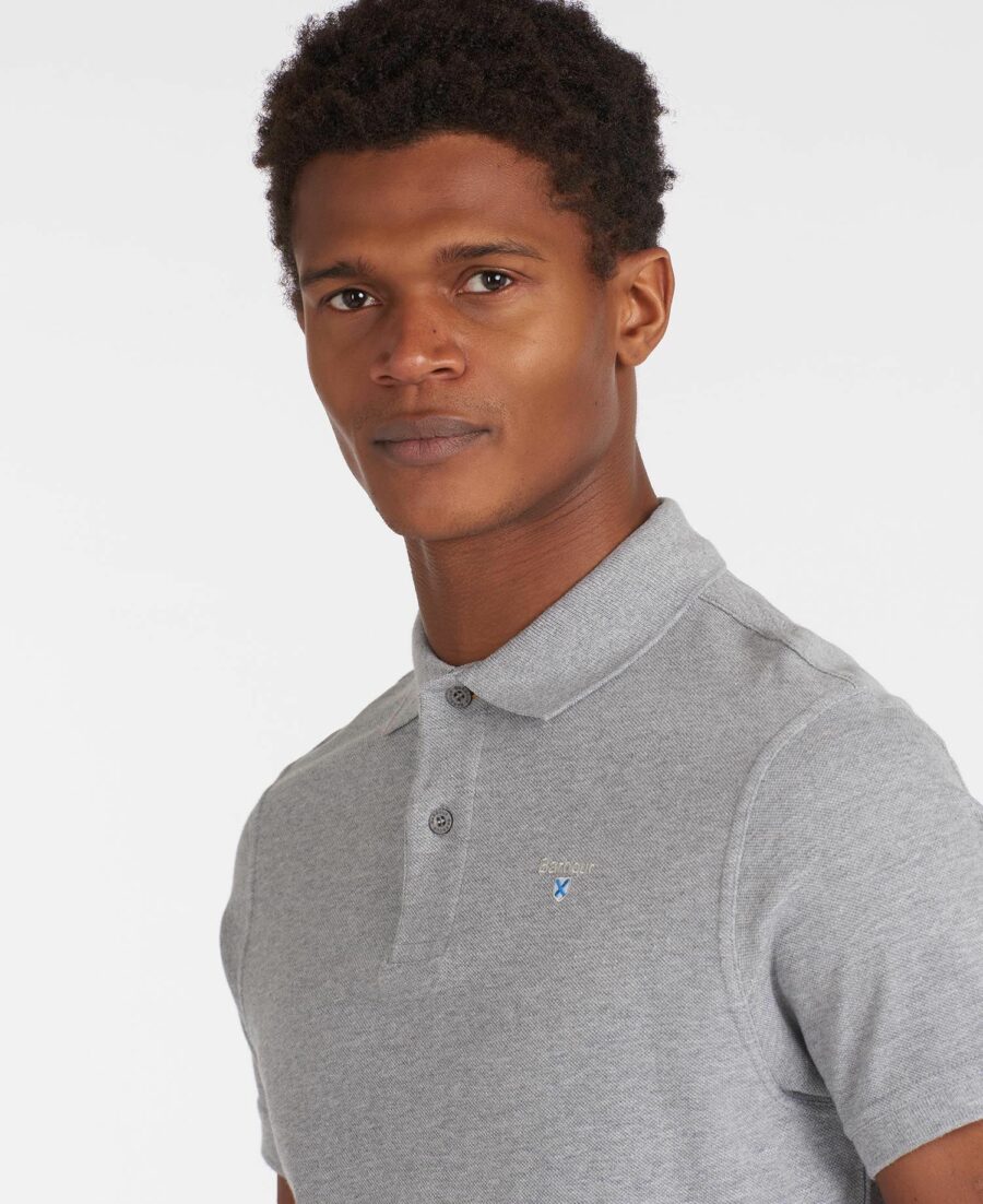 Barbour Sports Polo-Grey Marl