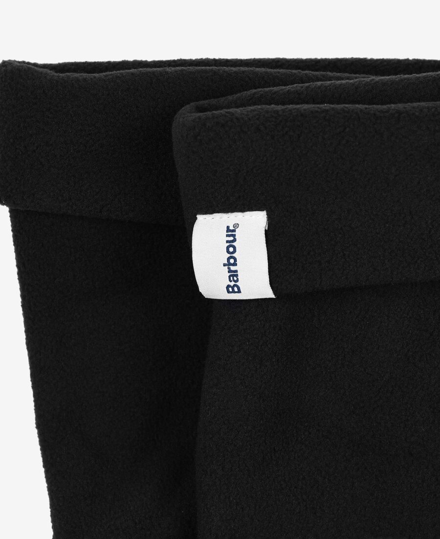 Barbour Fleece Wellington Socks-Black