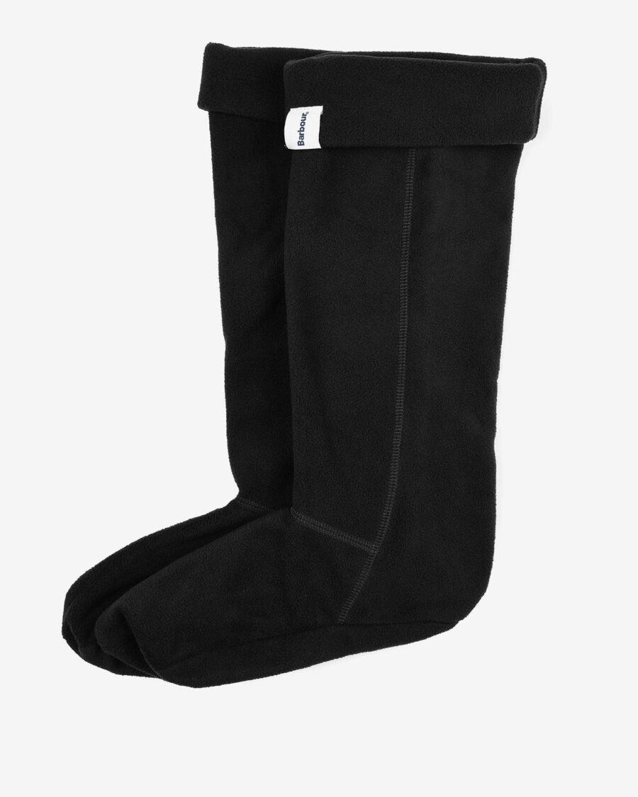 Barbour Fleece Wellington Socks-Black
