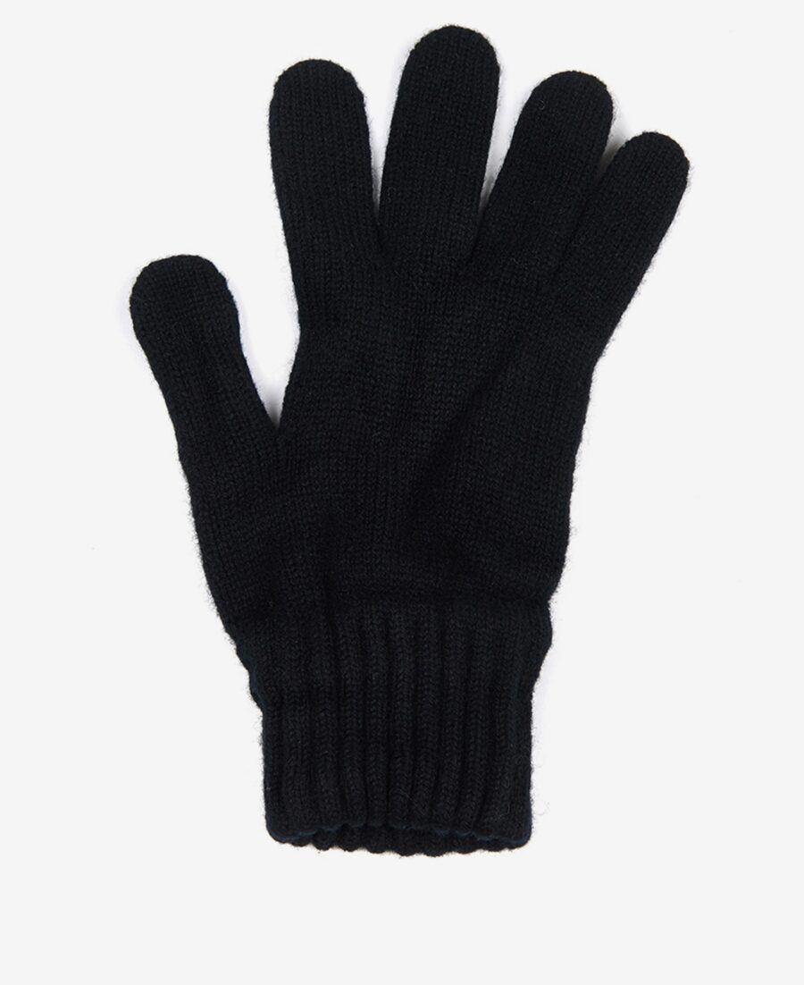 Barbour Lambswool Gloves-Black