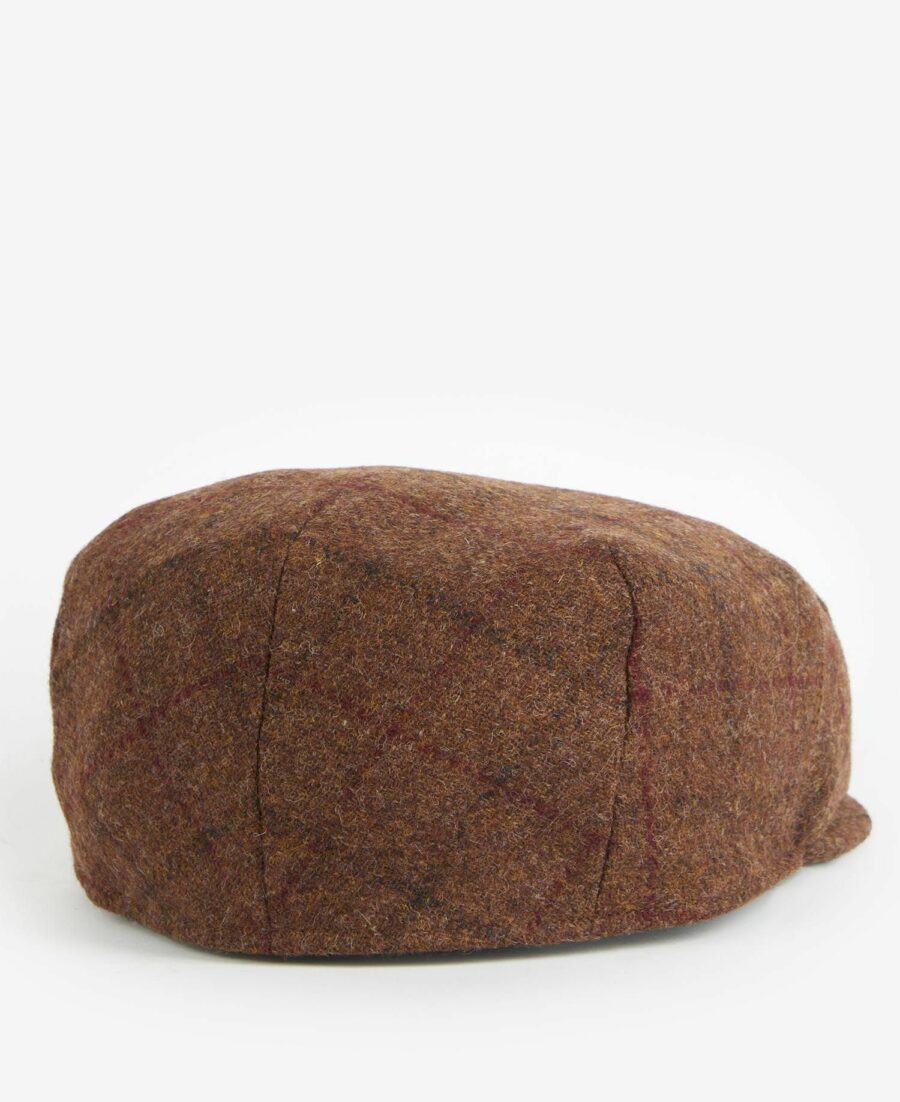Barbour Crieff Flat Cap-Brown Check