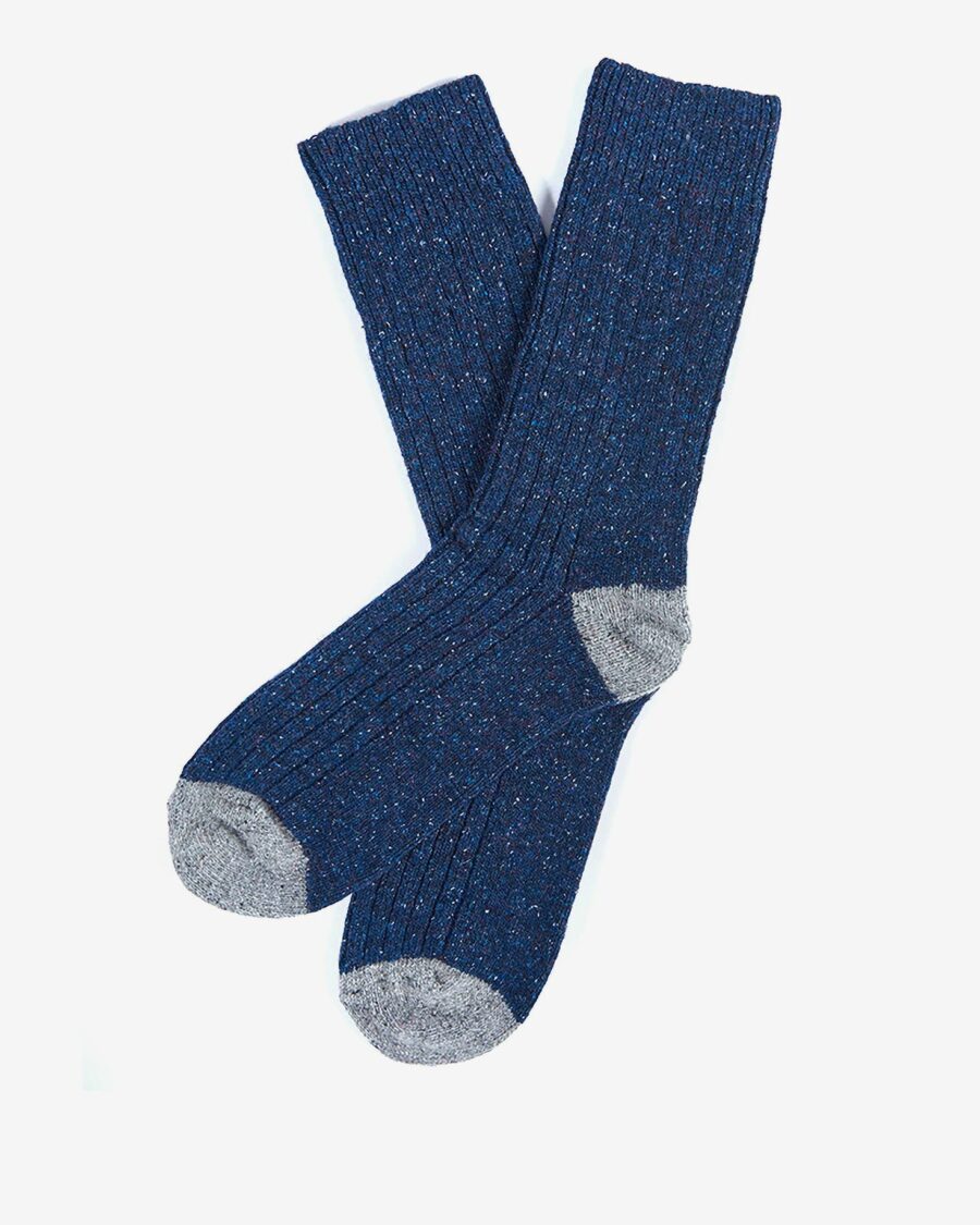 Barbour Houghton Socks-Navy/Grey