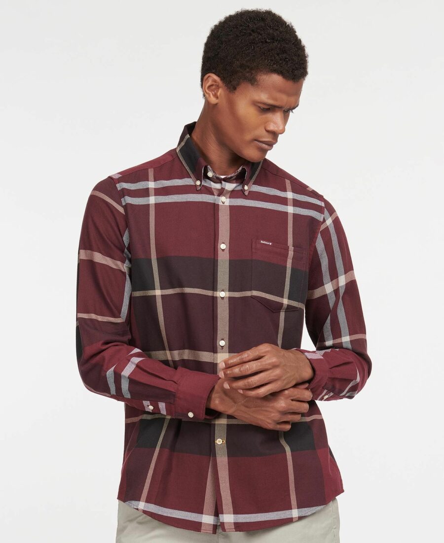 Barbour Dunoon Tailored Shirt-Winter Red