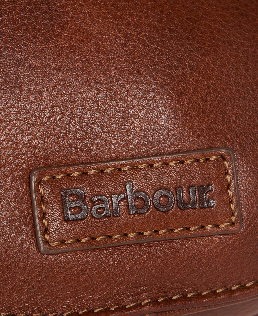 Barbour Laire Leather Saddle Bag-Brown