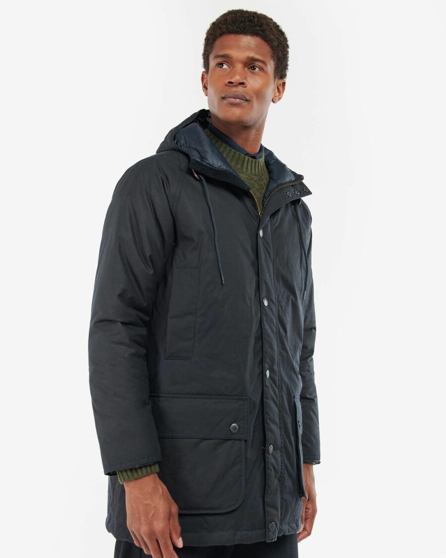 Barbour Hooded Beaufort-Navy/Olive