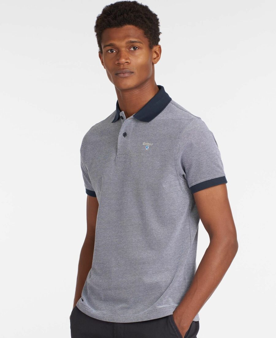 Barbour Sports Polo Mix Shirt-Midnight