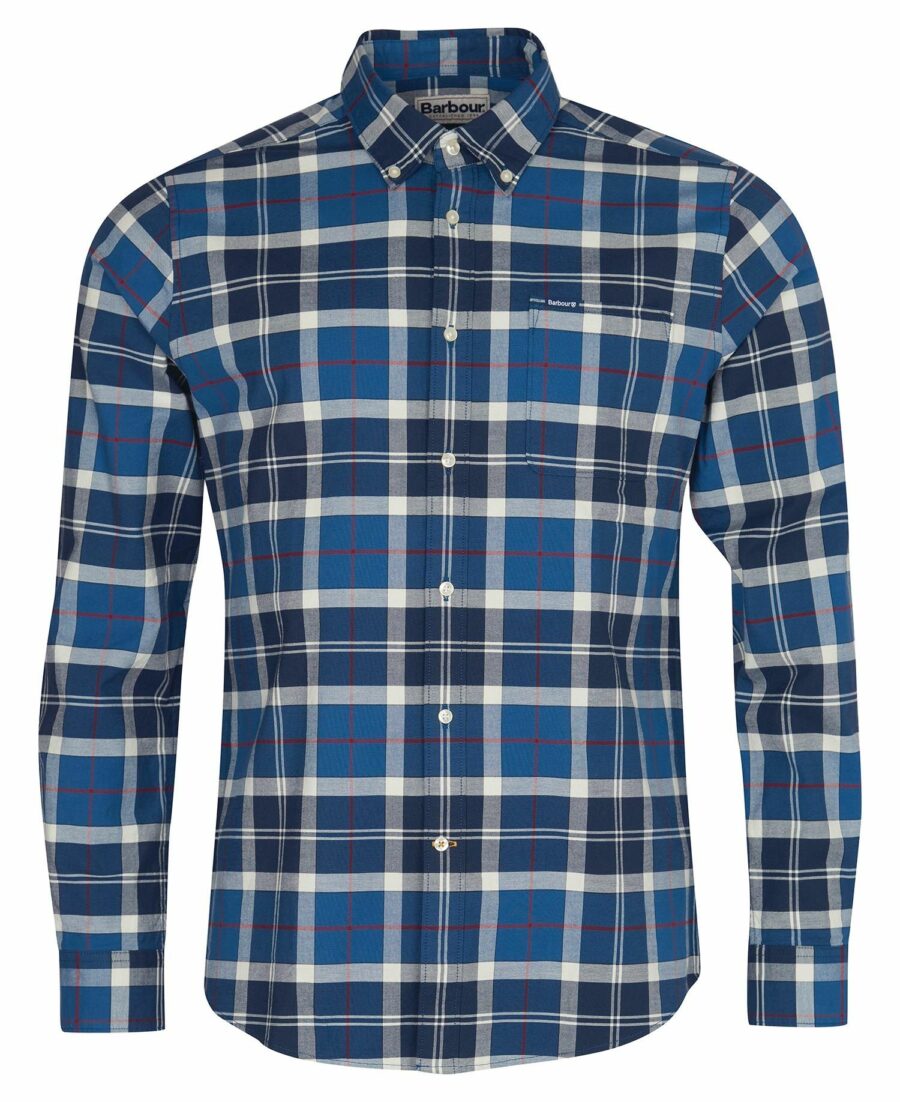 Barbour Lewis Tailored Shirt-Summer Navy