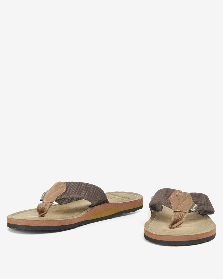Barbour Toeman Beach Sandals-Dusty Olive