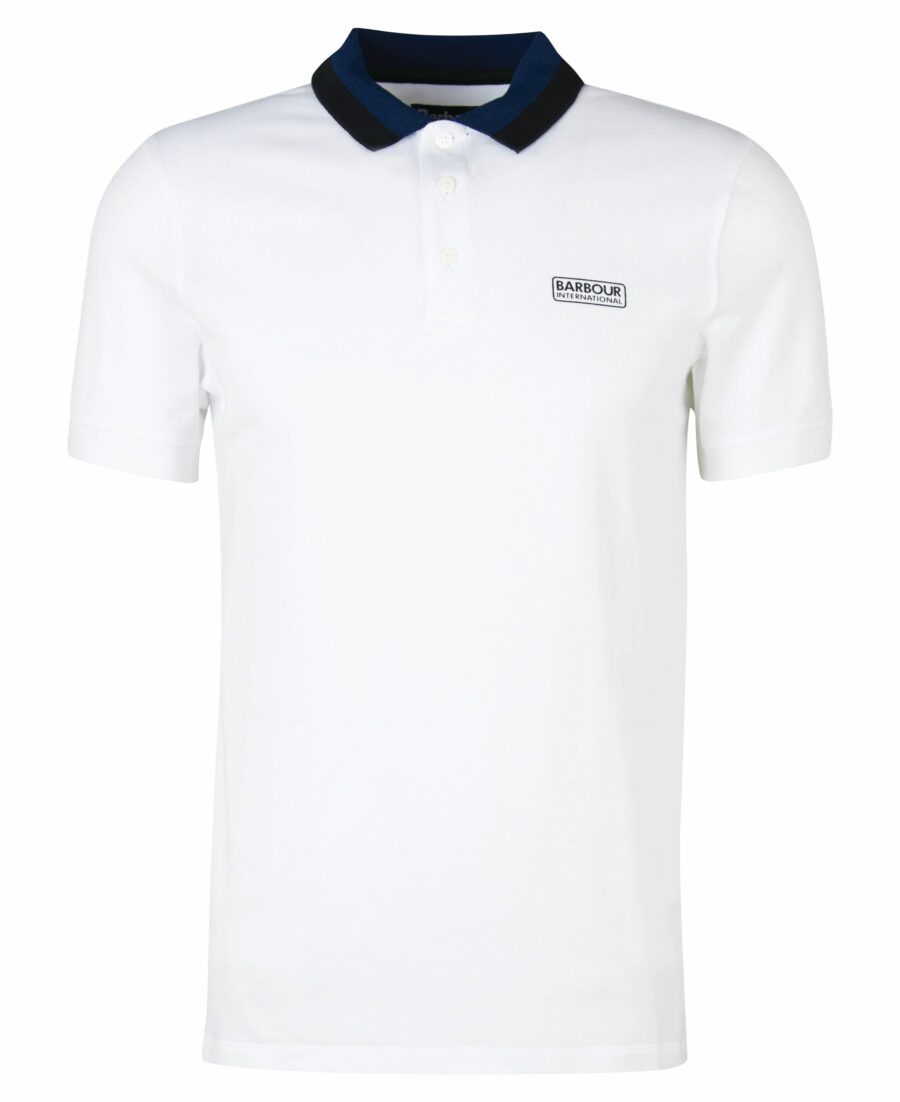 B.Intl Ampere Polo Shirt-White/Ink/Black