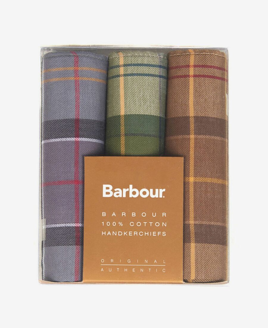 Barbour Handkerchief Gift Box Set-Barbour Tartan Assortment 2
