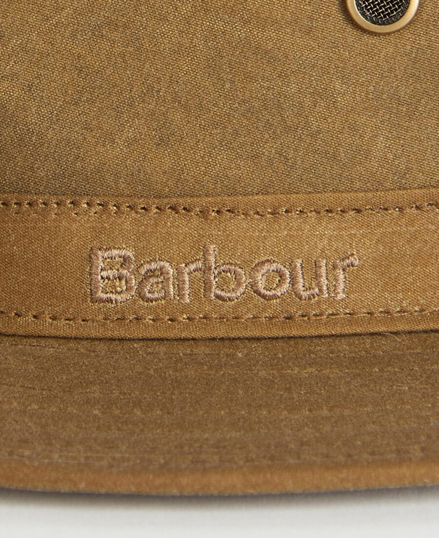 Barbour Dawson Wax Safari Hat-Sand