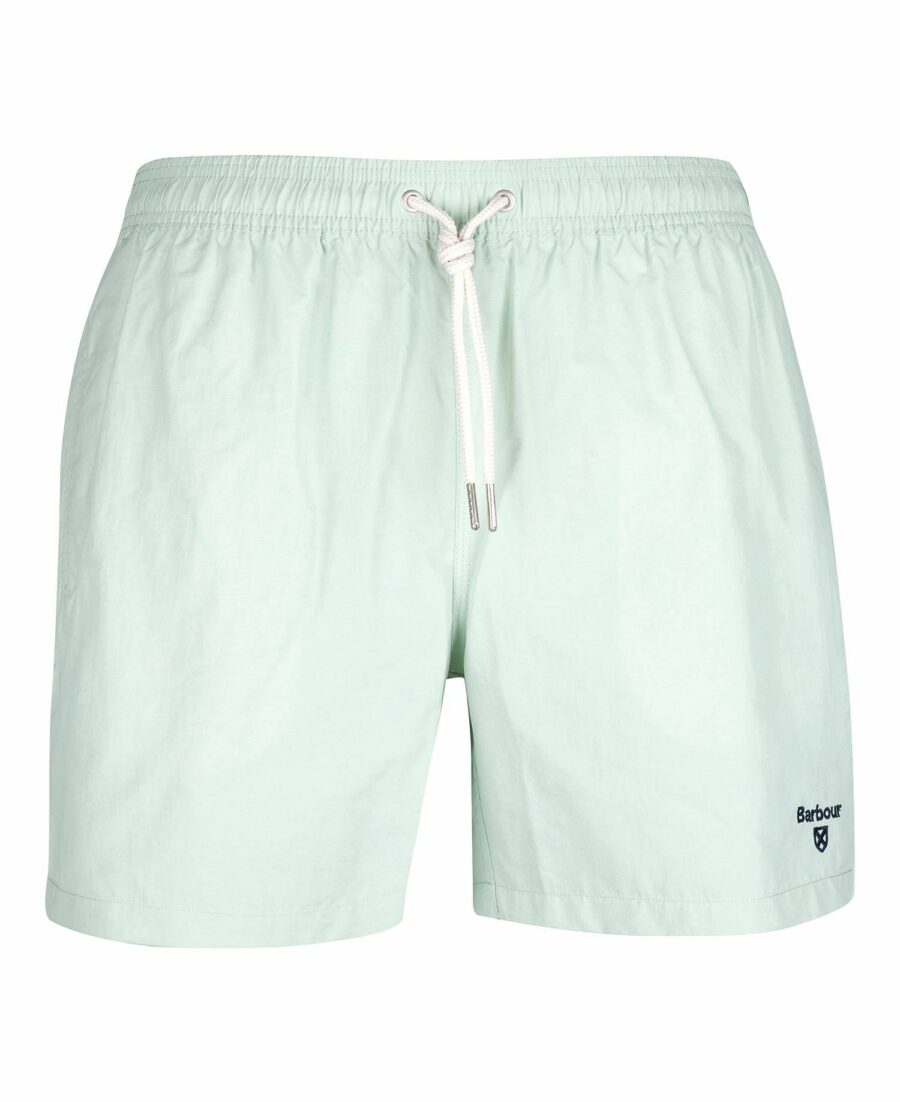 Barbour Essential Logo 5'' Swim Shorts-Dusty Mint