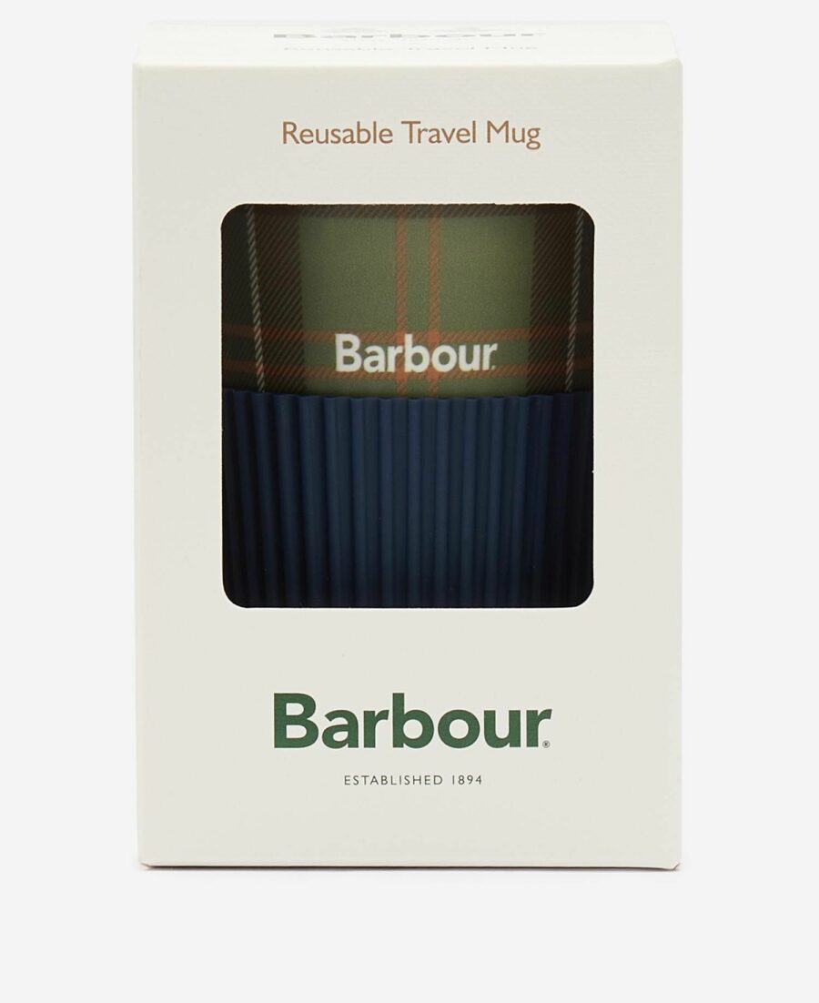 Barbour Reusable Tartan Travel Mug-Classic Tartan